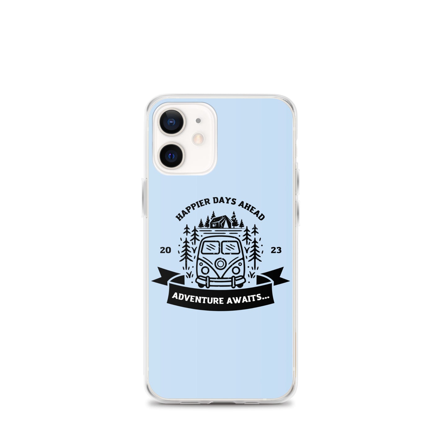 Travel Van Baby Blue Clear Case for iPhone®