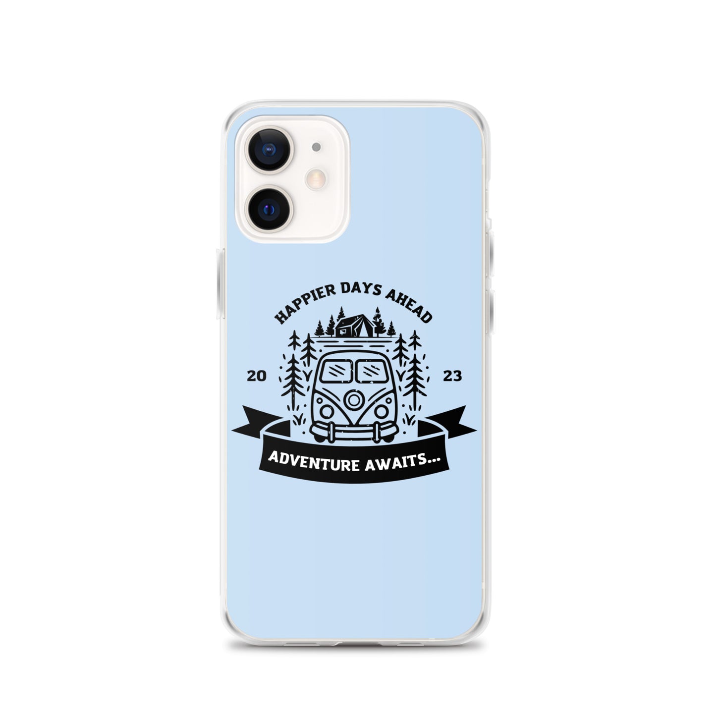 Travel Van Baby Blue Clear Case for iPhone®