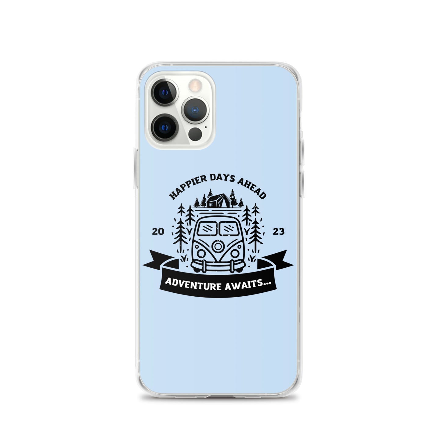 Travel Van Baby Blue Clear Case for iPhone®