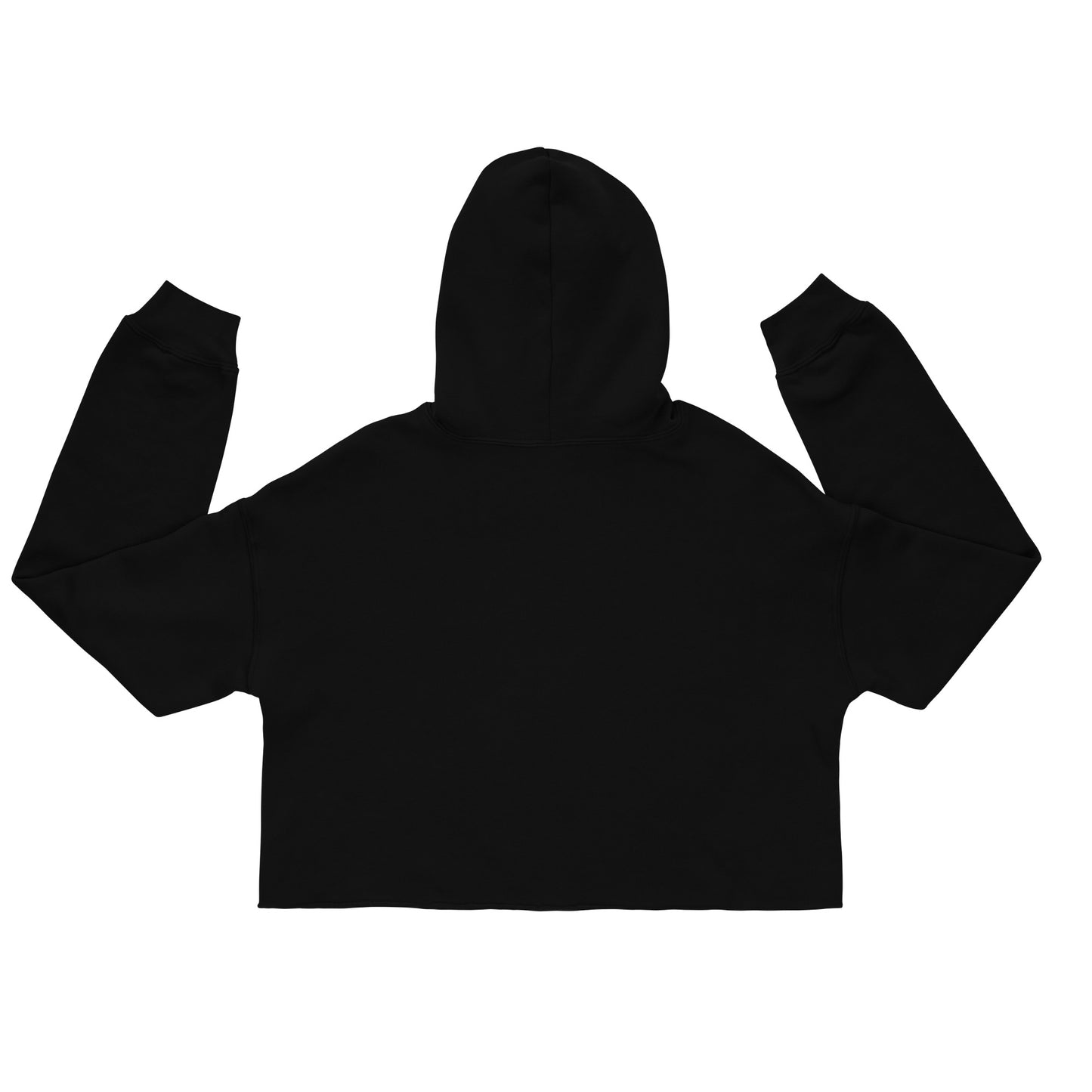 Eye of The Beholder Crop Hoodie (White Stich)